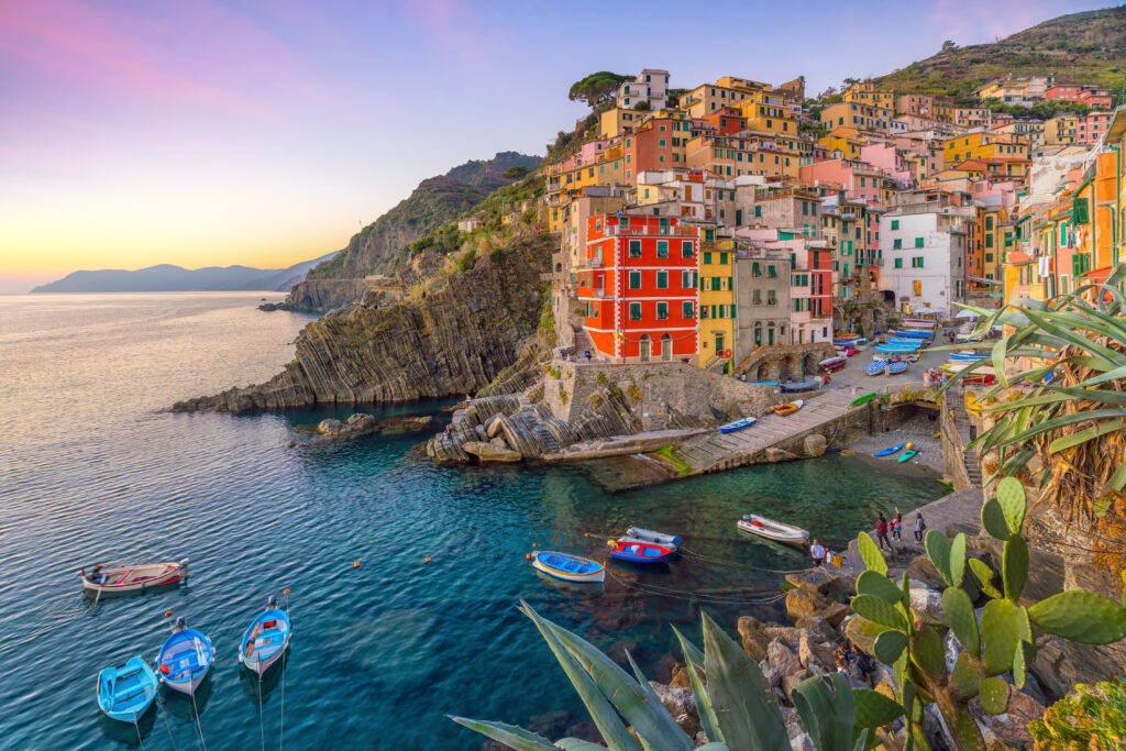 Riomaggiore, the first city of the Cique Terre in Liguria, Italy